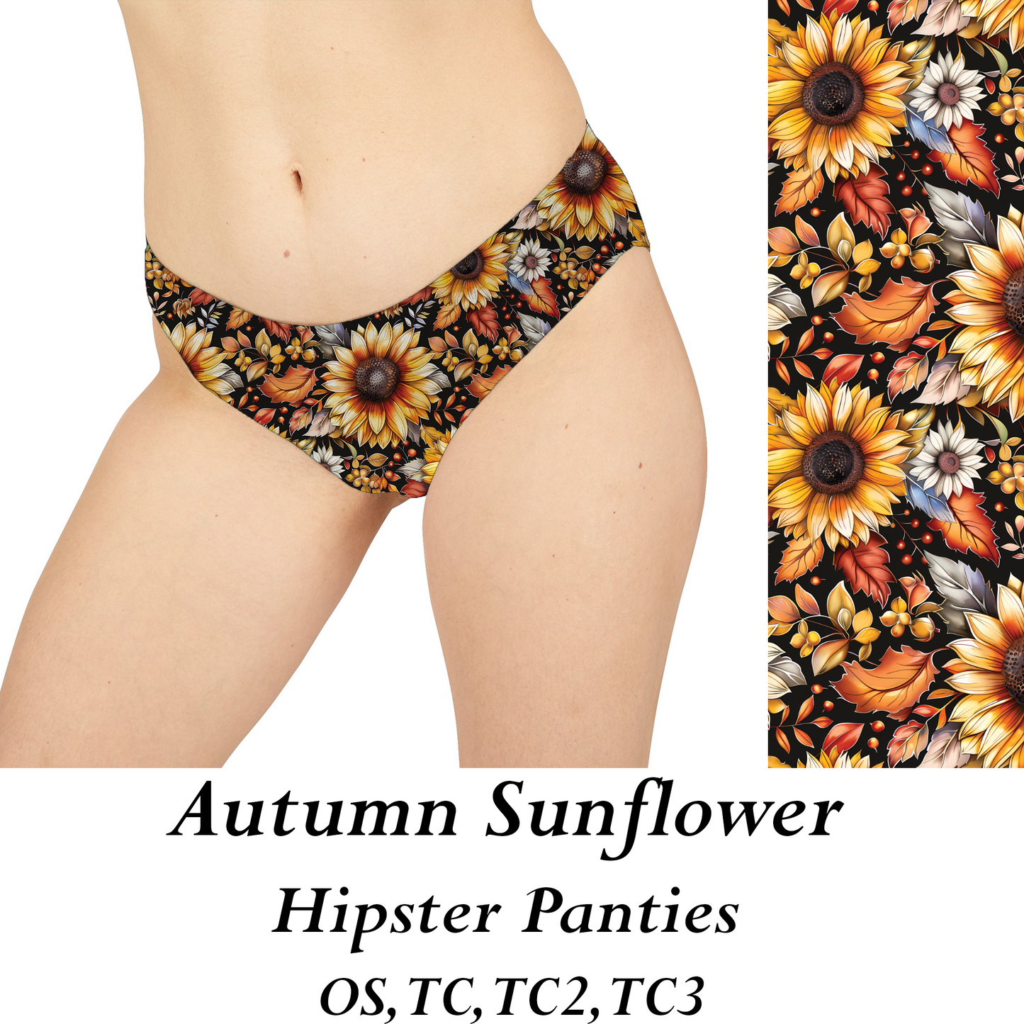 AUTUMN SUNFLOWER - Womens Panties - PREORDER CLOSES 8/31
