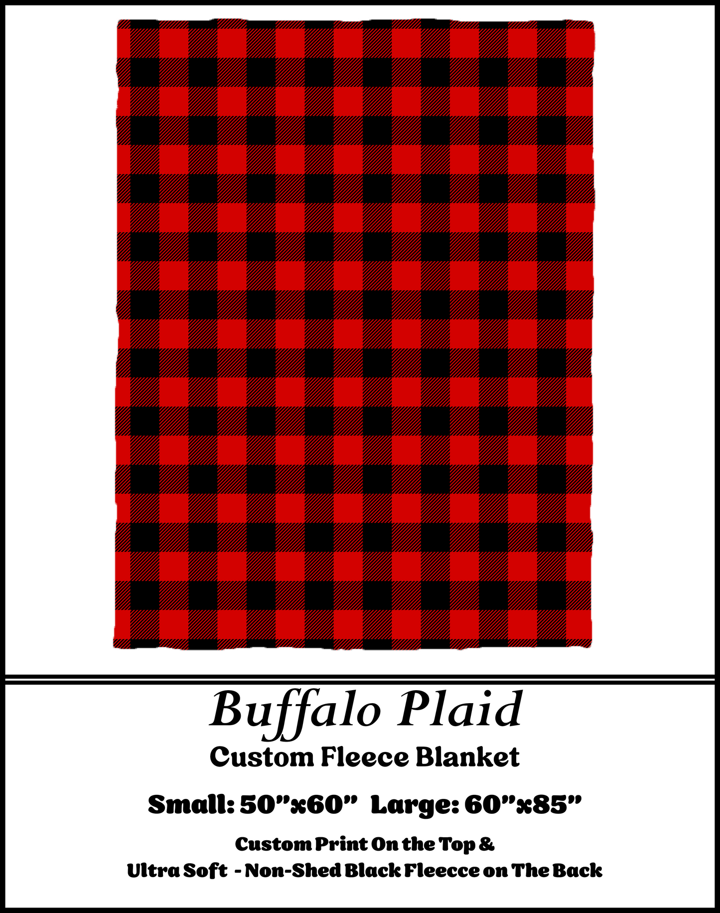BUFFALO PLAID preorder closes 8/31 eta 10 weeks