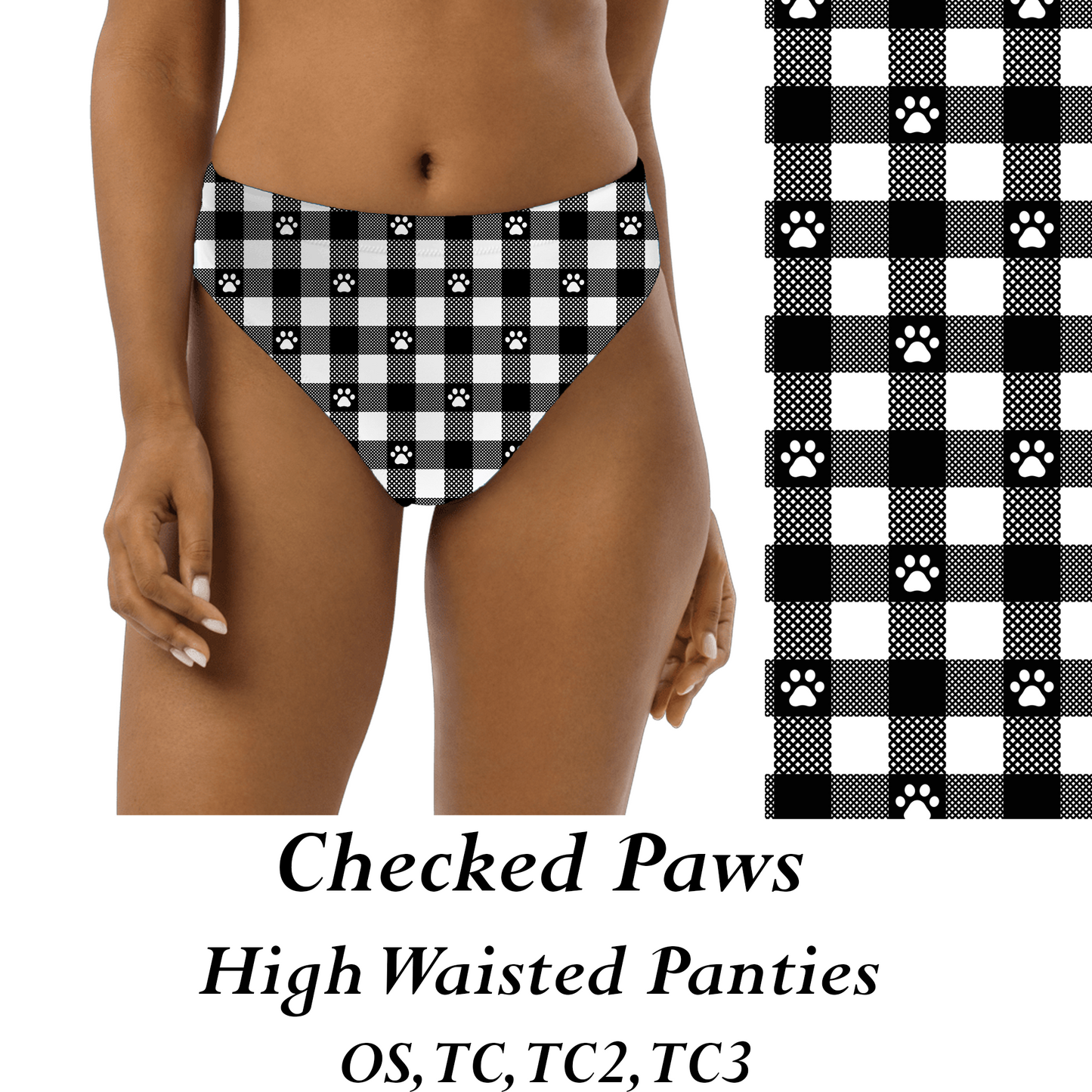 CHECKED PAWS - Womens Panties - PREORDER CLOSES 8/31