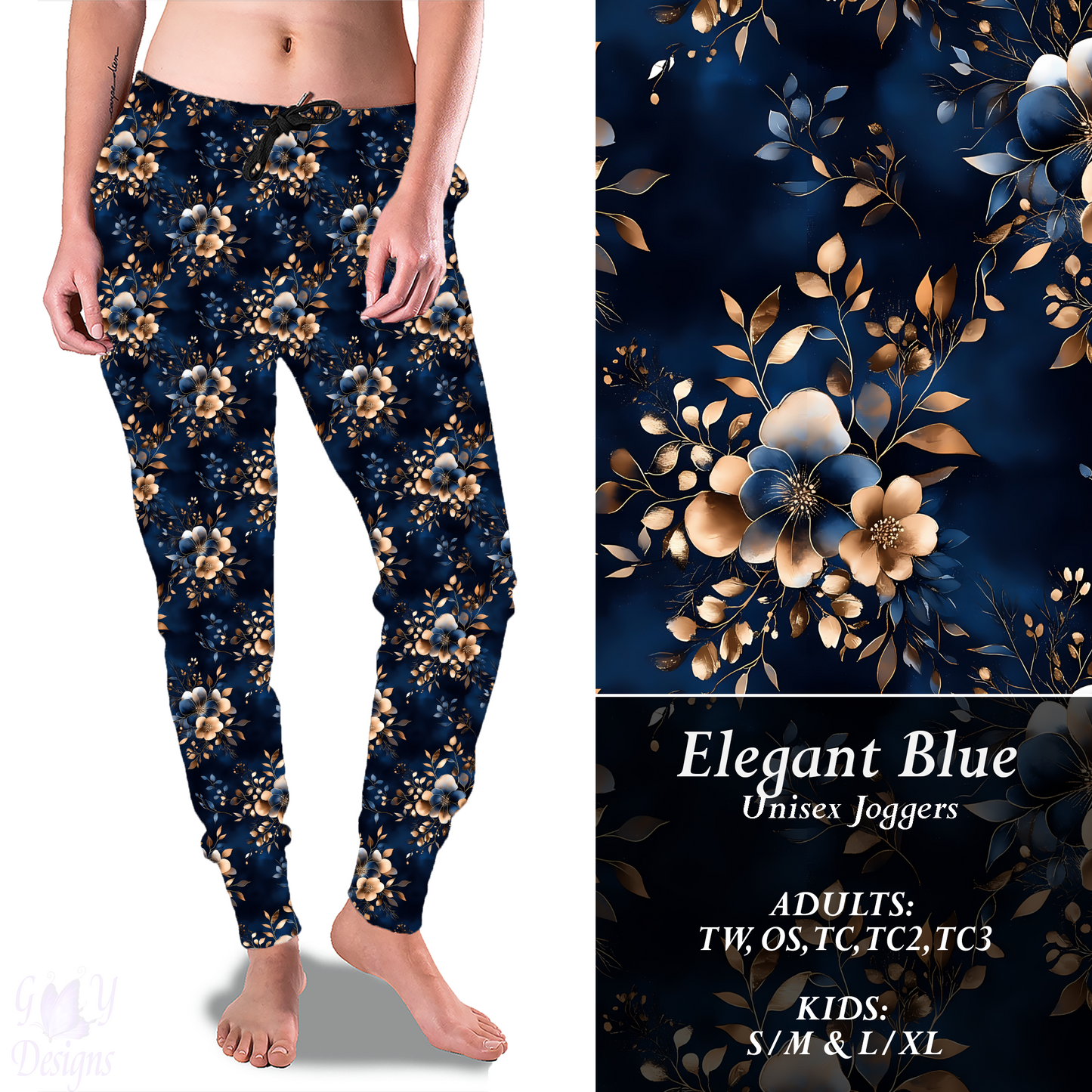 ELEGANT BLUE Joggers Preorder Closes 9/8