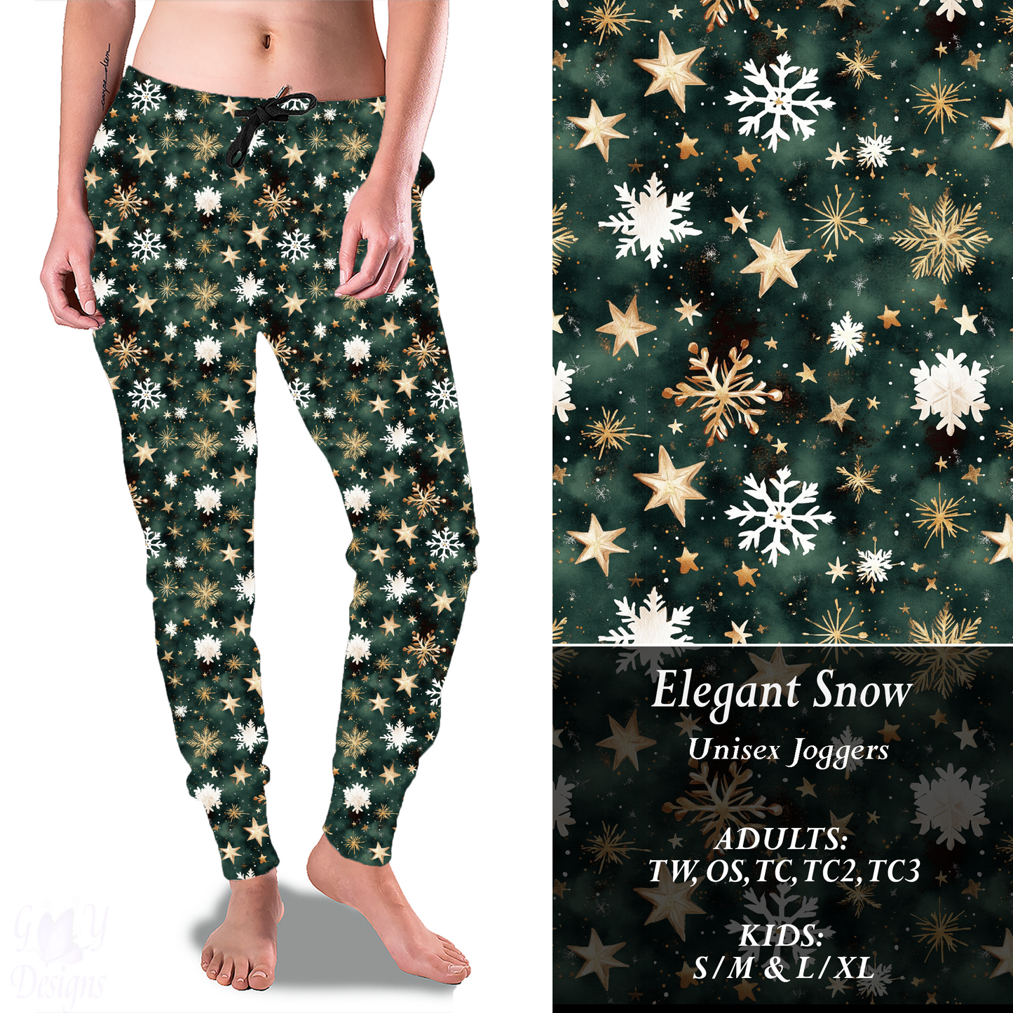 ELEGANT SNOW Joggers Preorder Closes 9/8