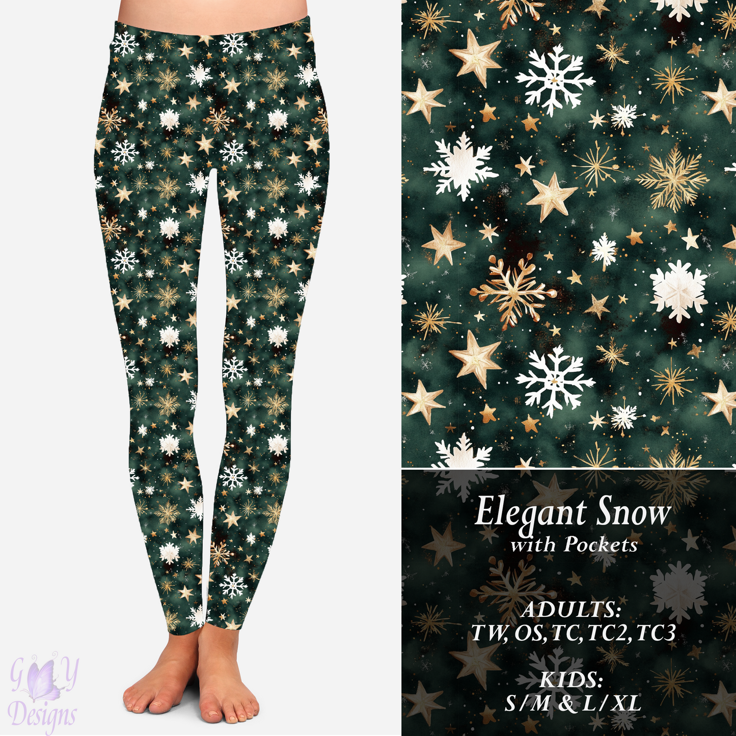 ELEGANT SNOW LEGGINGS Preorder Closes 9/8