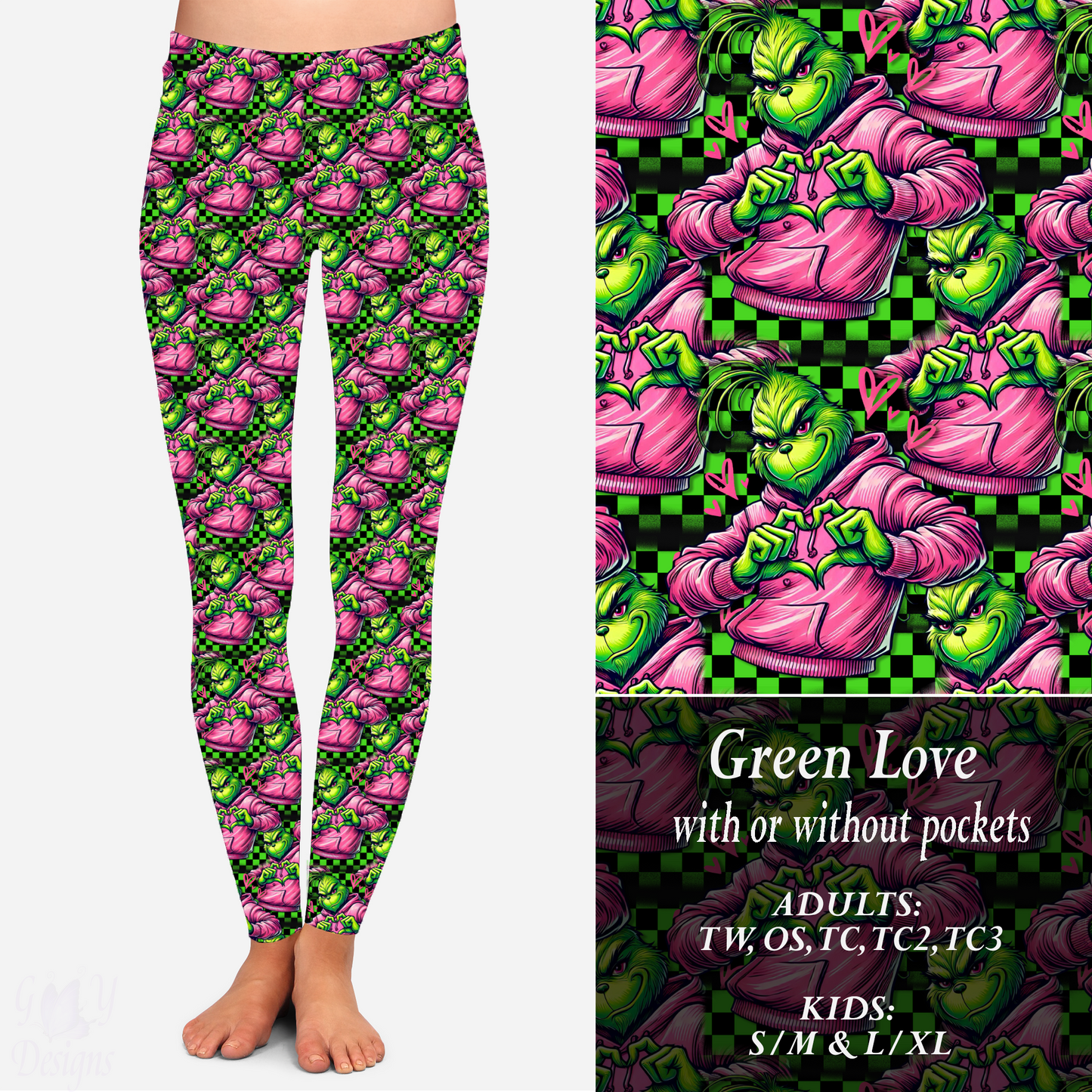 GREEN LOVE LEGGINGS Preorder Closes 9/15