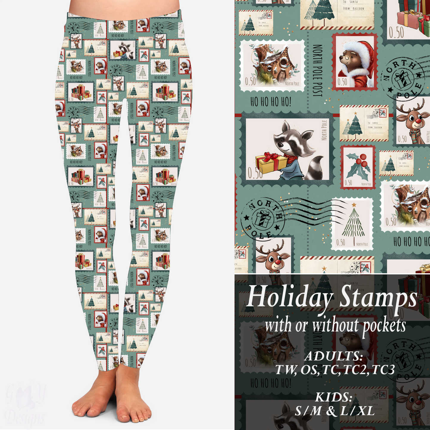 HOLIDAY STAMPS LEGGINGS Preorder Closes 9/15