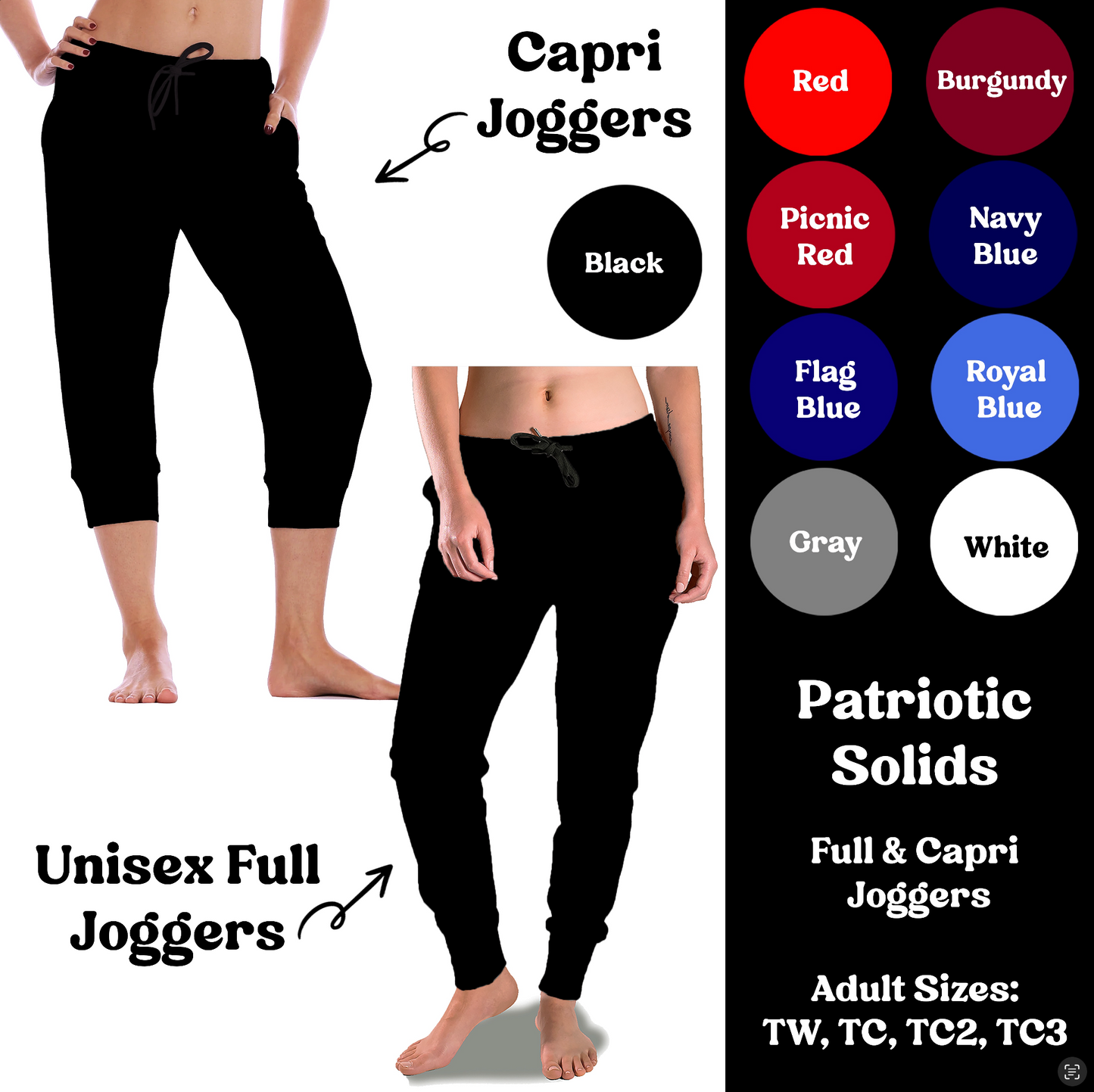 BLUES - Capri Joggers