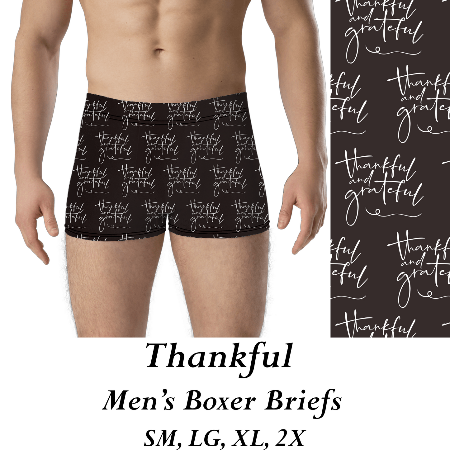 THANKFUL - MENS BOXER BRIEFS - PREORDER CLOSES 8/31