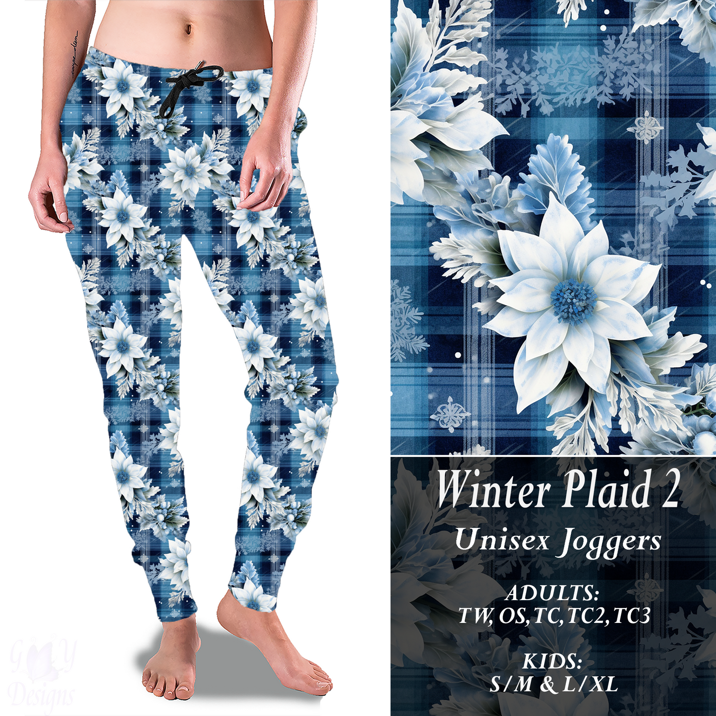 WINTER PLAID 2 Joggers Preorder Closes 9/2