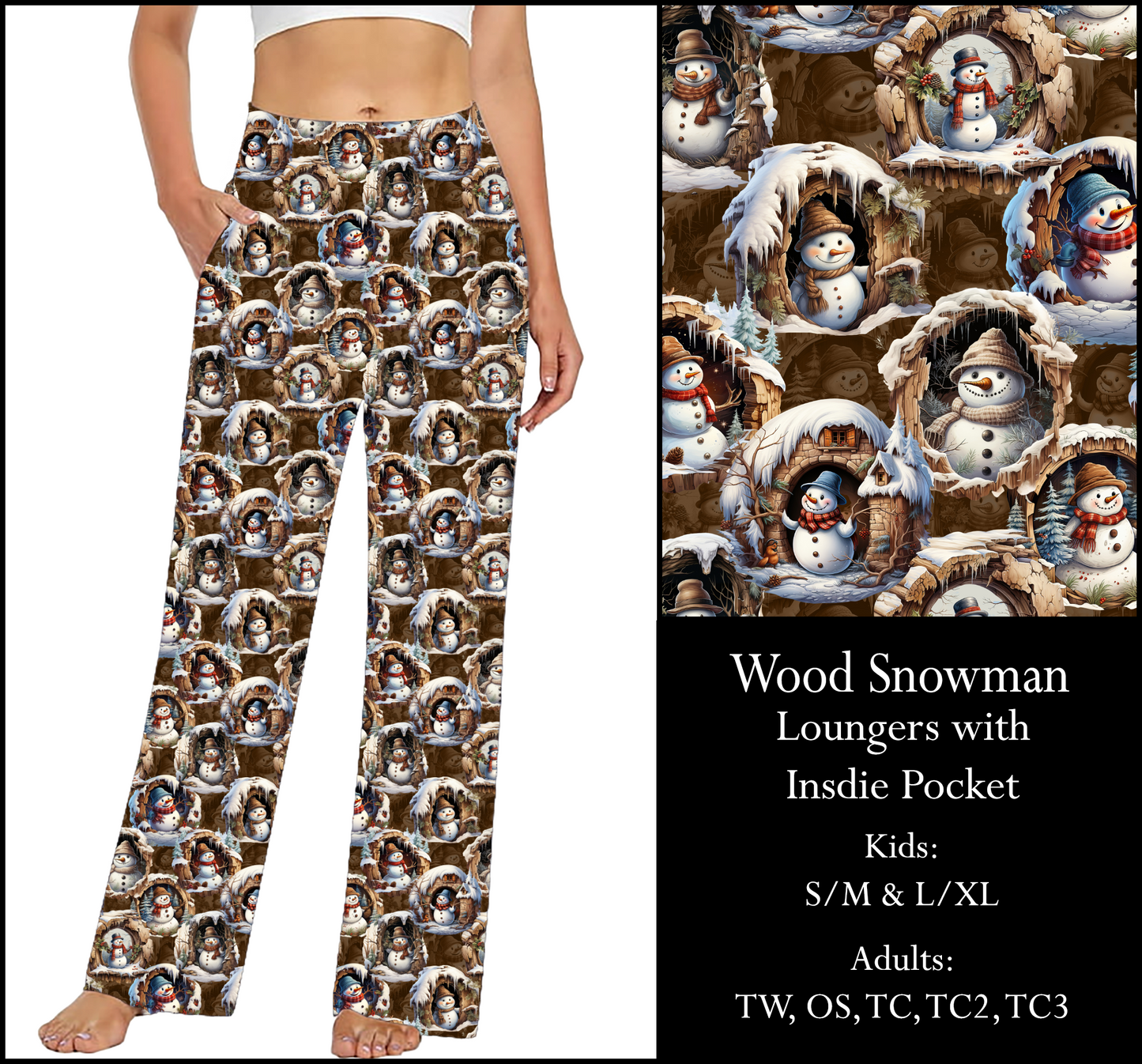 WOOD SNOWMAN Pocket Loungers - Preorder Closes 9/3