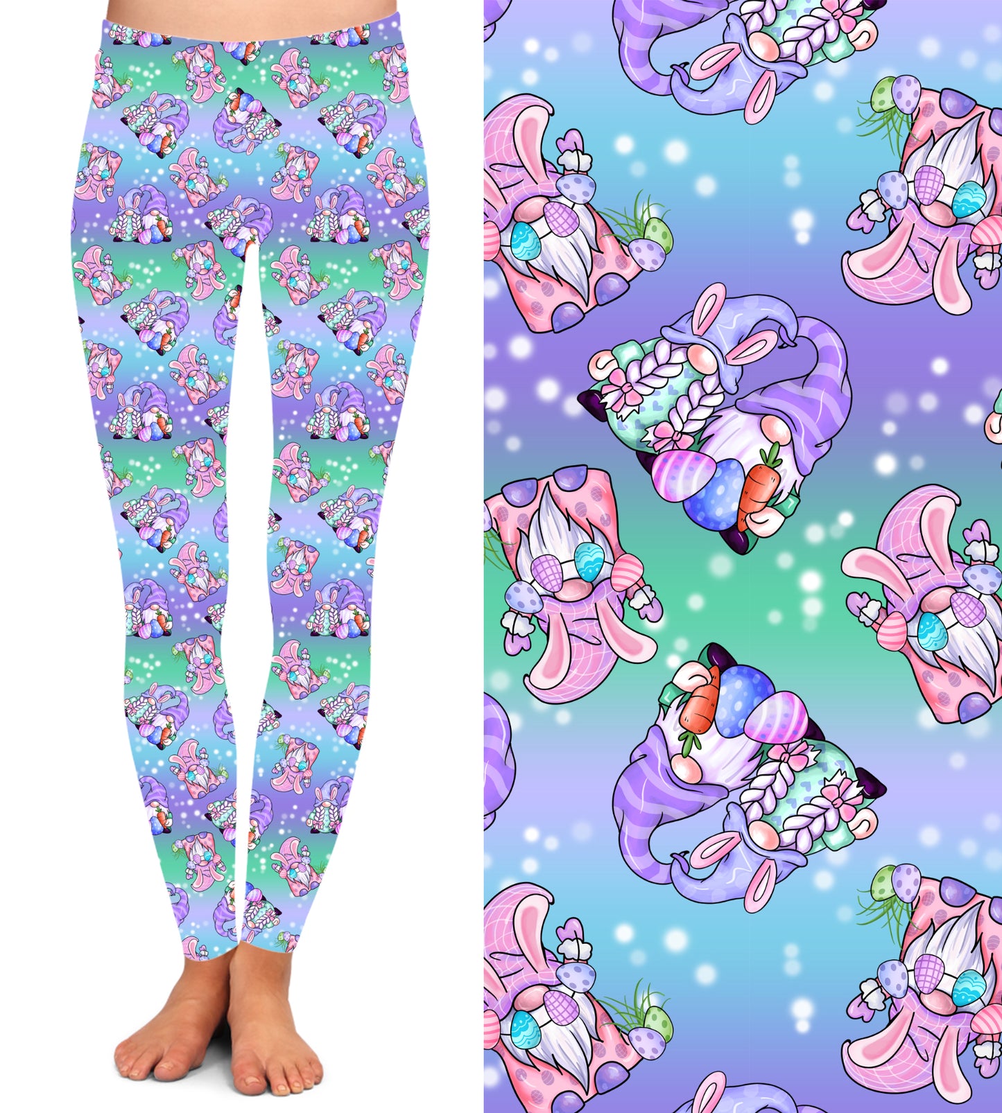 Easter Gnomies Leggings with Pockets