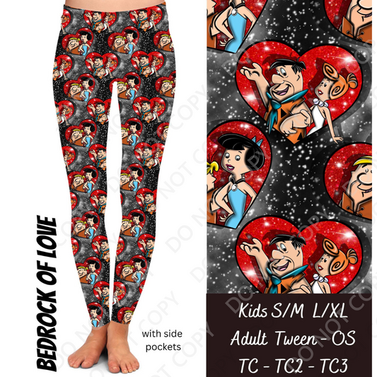 Bedrock of Love - Full Leggings with Pockets