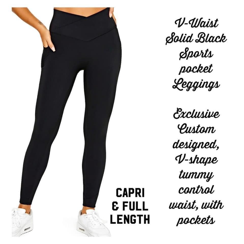 V-Waist Leggings with Pockets