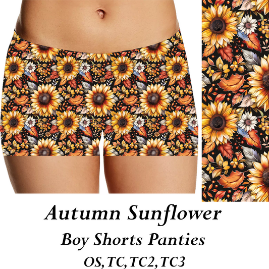AUTUMN SUNFLOWER  - Womens Panties - PREORDER CLOSES 8/31
