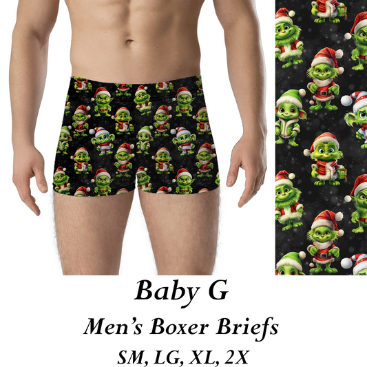 BABY G - MENS BOXER BRIEFS  - PREORDER CLOSES 8/31