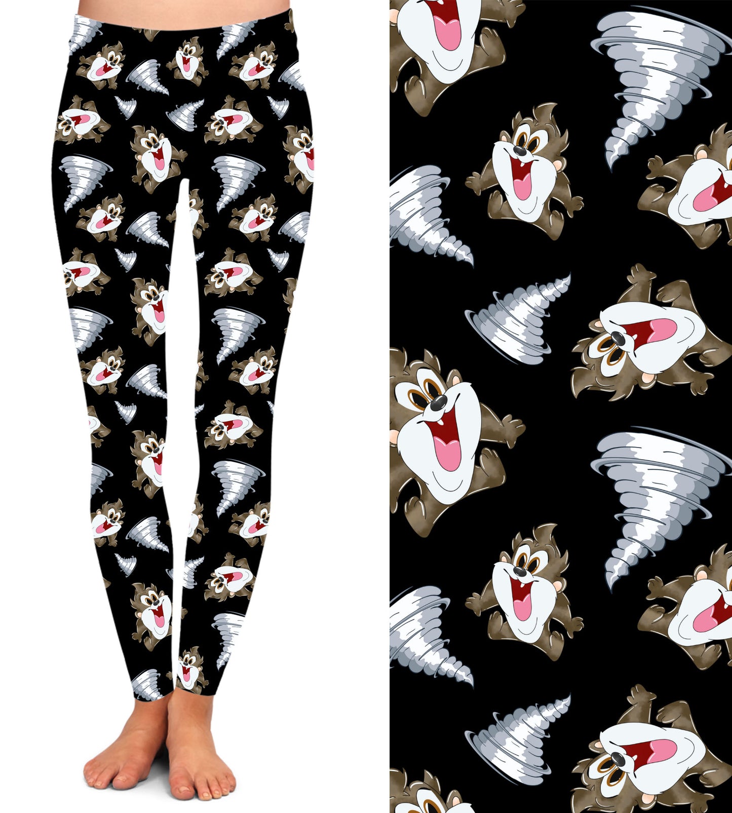 Black Tornado Leggings with Pockets