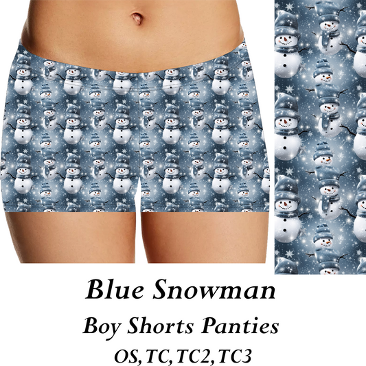 BLUE SNOWMAN  - Womens Panties - PREORDER CLOSES 8/31