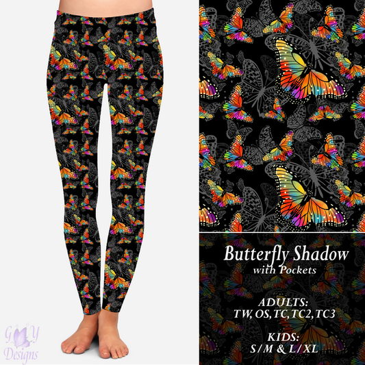 Butterfly Shadow Leggings with Pockets Preorder Closes 11/8 ETA 6-8 weeks