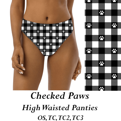 CHECKED PAWS  - Womens Panties - PREORDER CLOSES 8/31