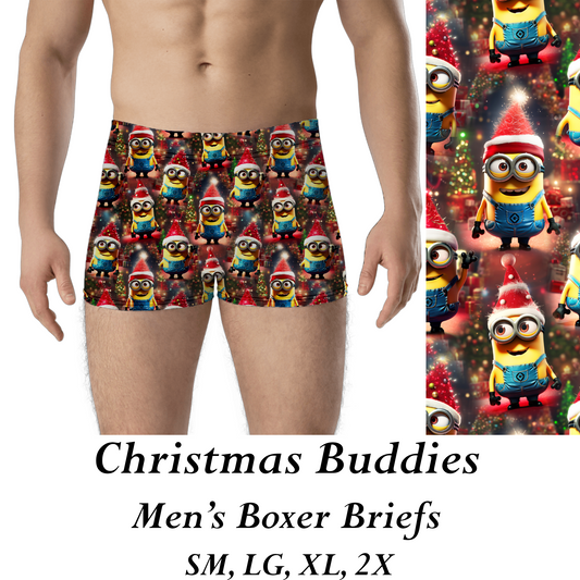 CHRISTMAS BUDDIES - MENS BOXER BRIEFS  - PREORDER CLOSES 8/31
