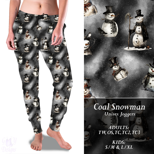 COAL SNOWMAN Joggers Preorder Closes 7/14