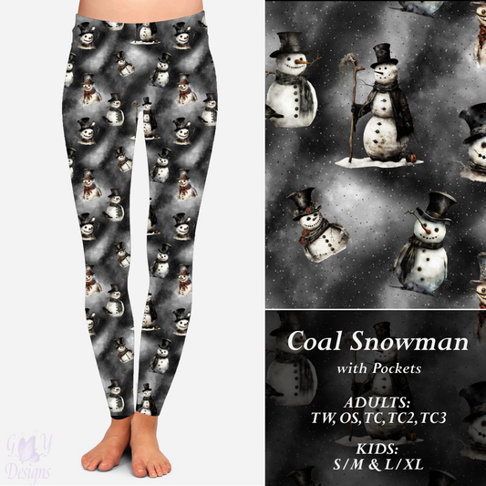 COAL SNOWMAN with Pockets Preorder Closes 7/14