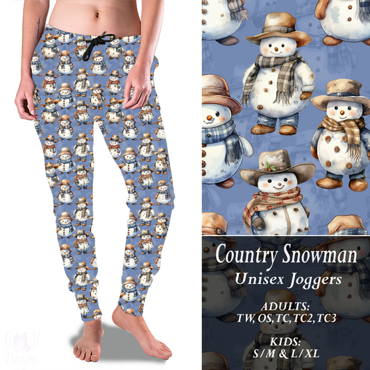 COUNTRY SNOWMAN Joggers Preorder Closes 9/15