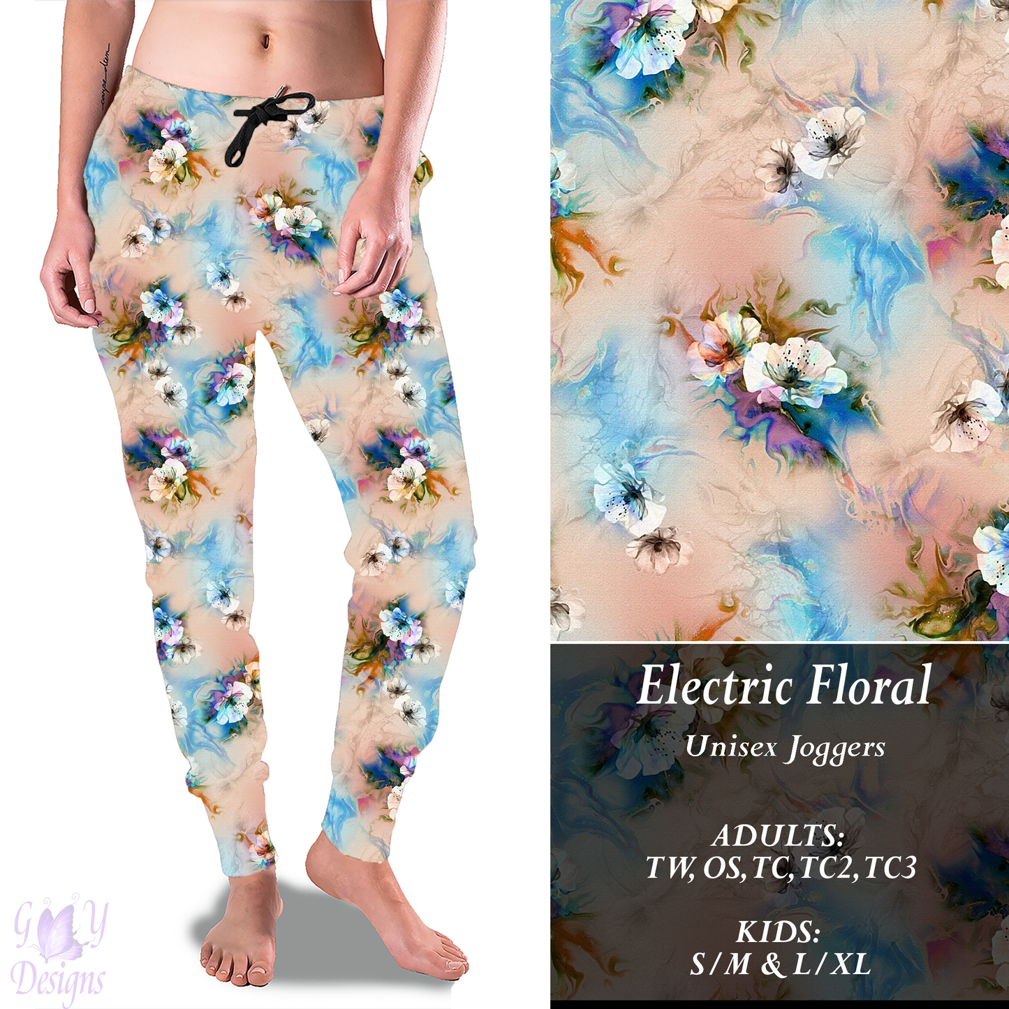 Electric Floral Full Joggers Preorder Closes 11/8 ETA 6-8 weeks