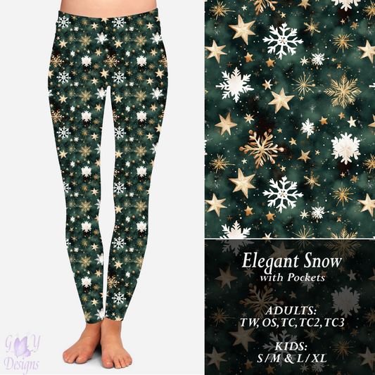 ELEGANT SNOW LEGGINGS Preorder Closes 9/8