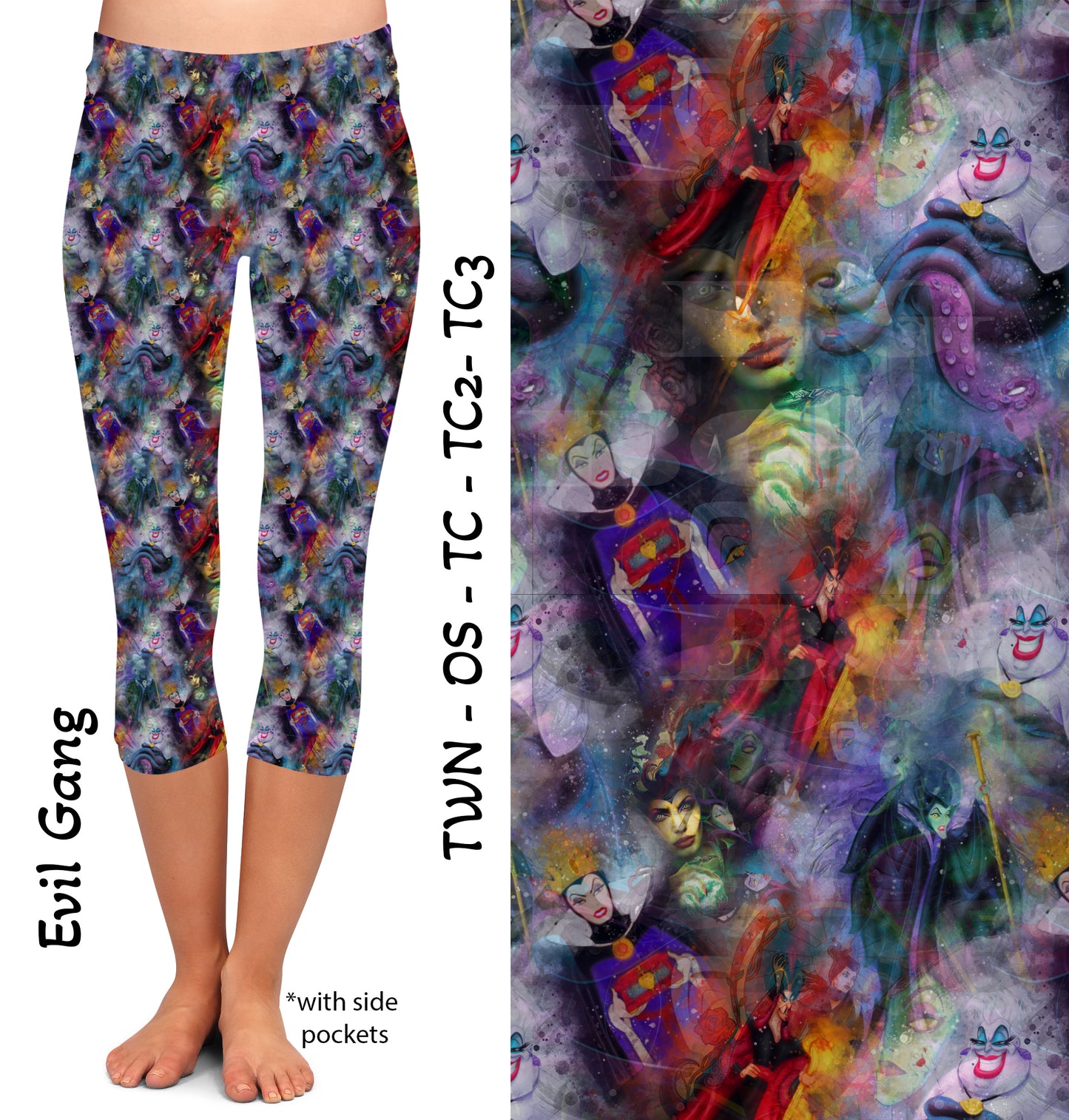 Evil Gang - Capri Legging with Pockets