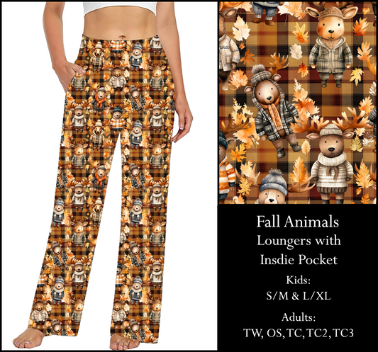 FALL ANIMALS Pocket Loungers - Preorder Closes 9/3