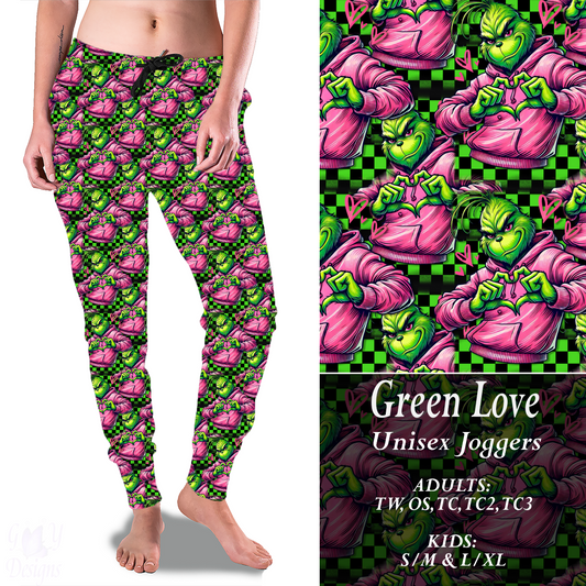 GREEN LOVE Joggers Preorder Closes 9/15