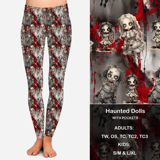 Haunted Dolls - Leggings with Pockets