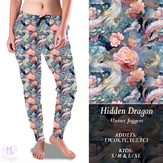 Hidden Dragon Full Joggers Preorder Closes 11/8 ETA 6-8 weeks