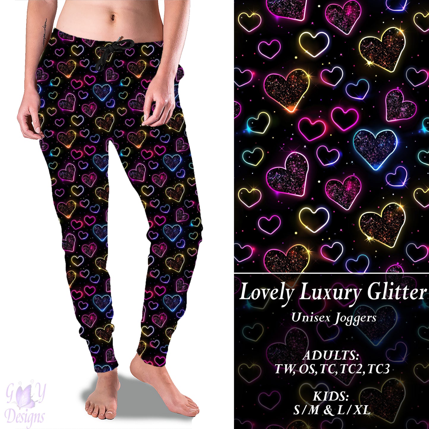 Lovely Luxury Glitter Full Joggers Preorder Closes 11/8 ETA 6-8 weeks