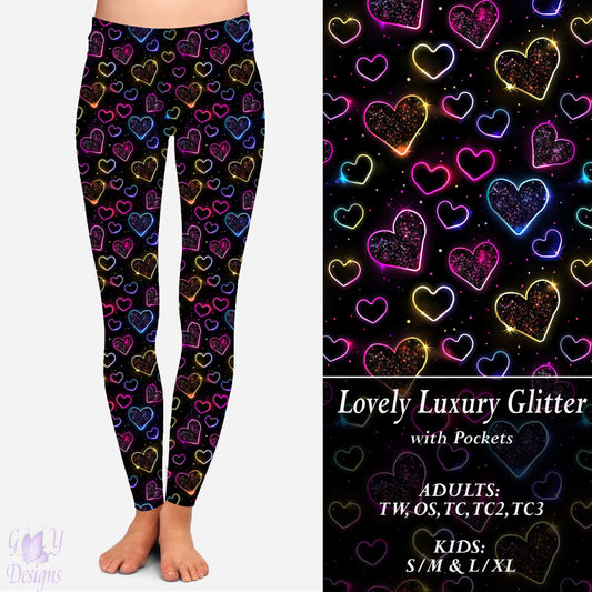 Lovely Luxury Glitter Leggings with Pockets Preorder Closes 11/8 ETA 6-8 weeks