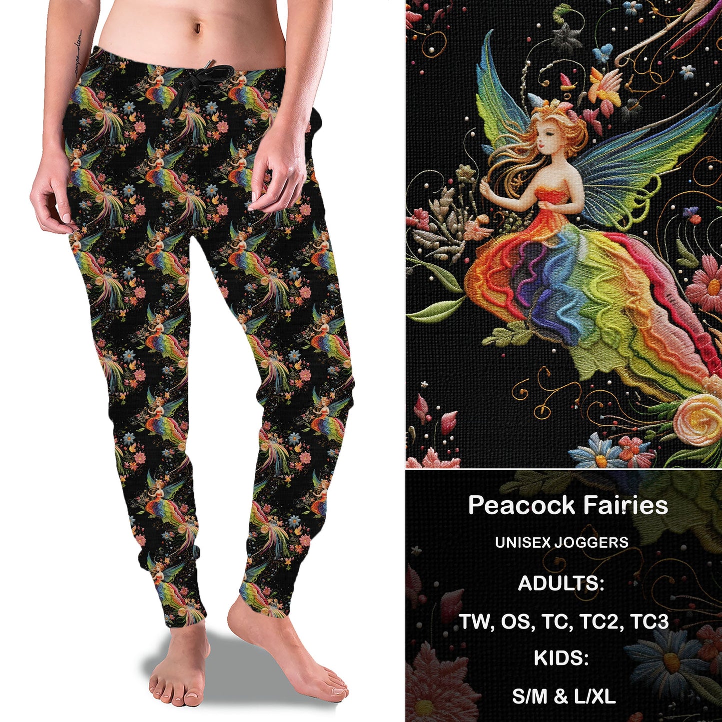 Peacock Fairies - Full Joggers