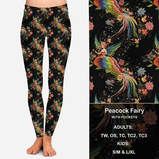 Peacock Fairy - Leggings with Pockets