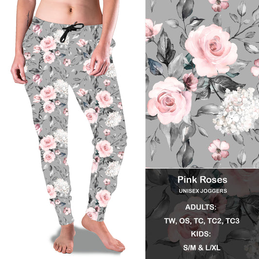 Pink Roses - Full Joggers