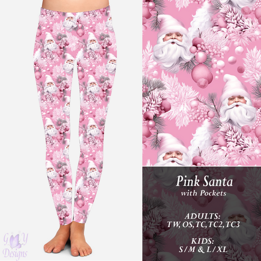 PINK SANTA   LEGGINGS Preorder Closes 9/8