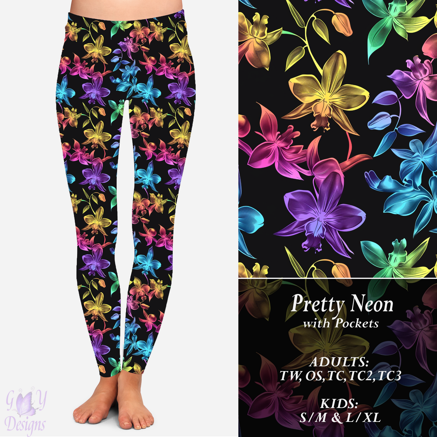 Pretty Neon Leggings with Pockets Preorder Closes 11/8 ETA 6-8 weeks