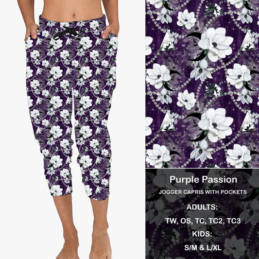 Purple Passion - Capri Joggers