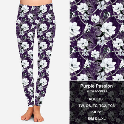 Purple Passion Leggings & Capris with Pockets