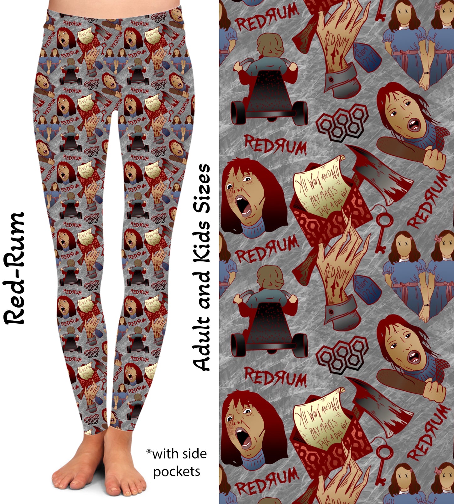 RedRum - Full Leggings with Pockets