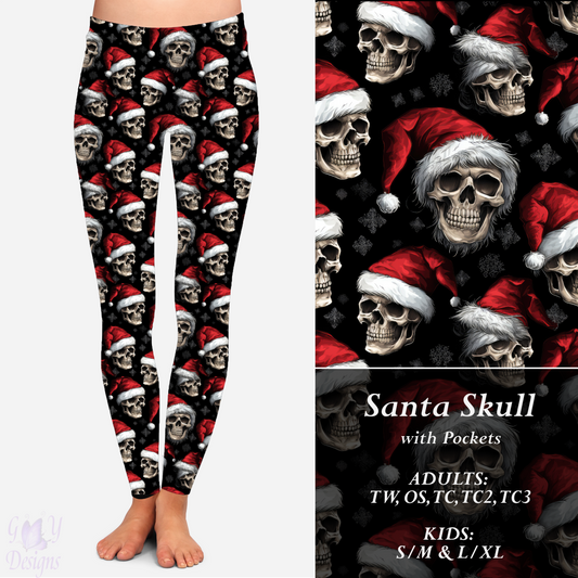 SANTA SKULL with Pockets Preorder Closes 7/14