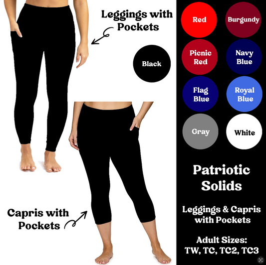 RED'S - RWB Leggings & Capris with Pockets