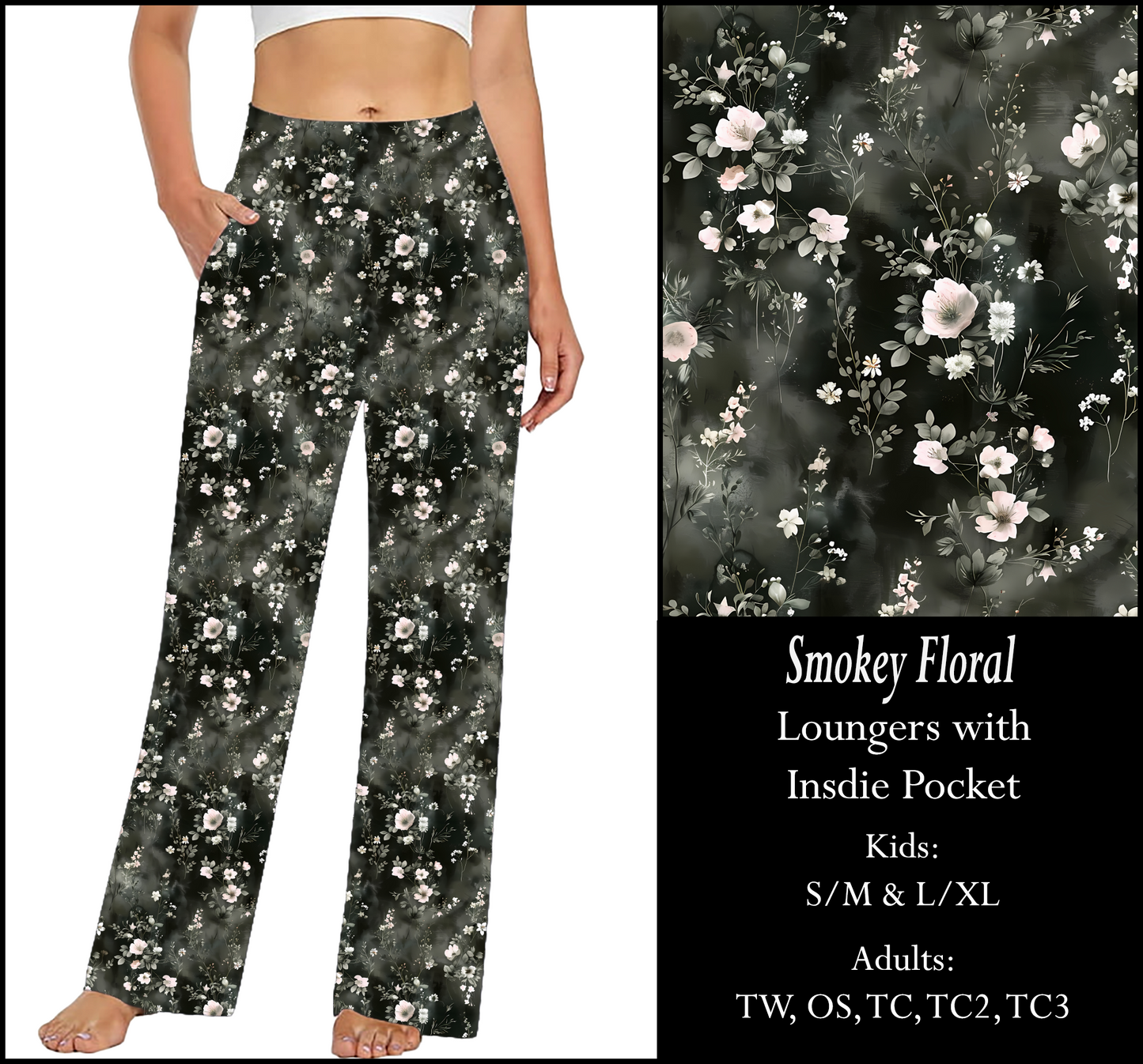SMOKEY FLORAL Pocket Loungers - Preorder Closes 9/2