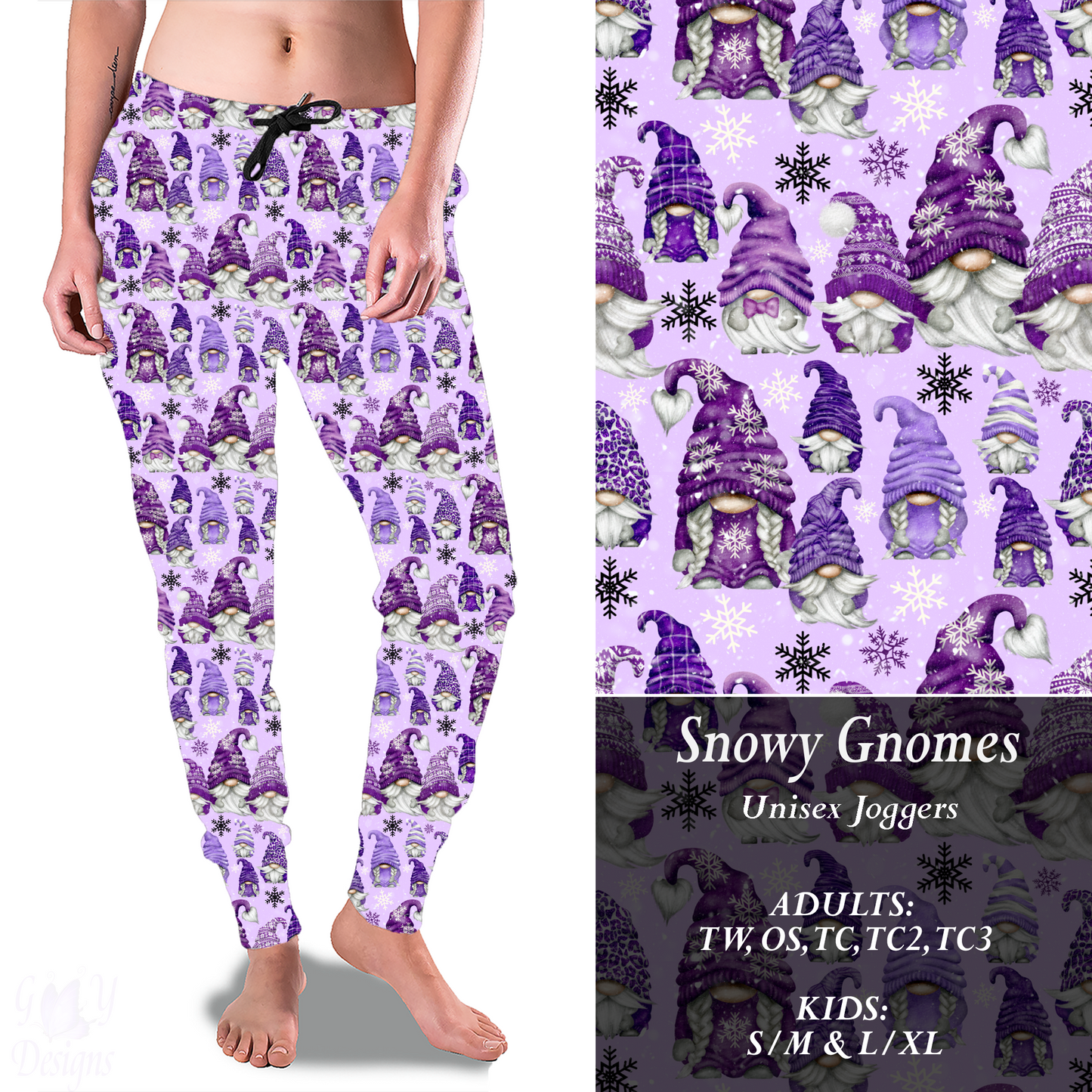 SNOWY GNOMES Joggers Preorder Closes 9/2
