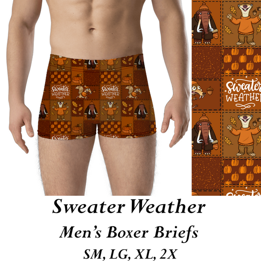 SWEATER WEATHER - MENS BOXER BRIEFS  - PREORDER CLOSES 8/31