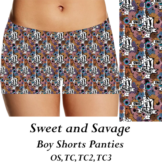SWEET AND SAVAGE - Womens Panties - PREORDER CLOSES 8/31