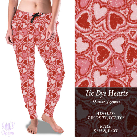 Tie Dye Hearts Full Joggers Preorder Closes 11/8 ETA 6-8 weeks