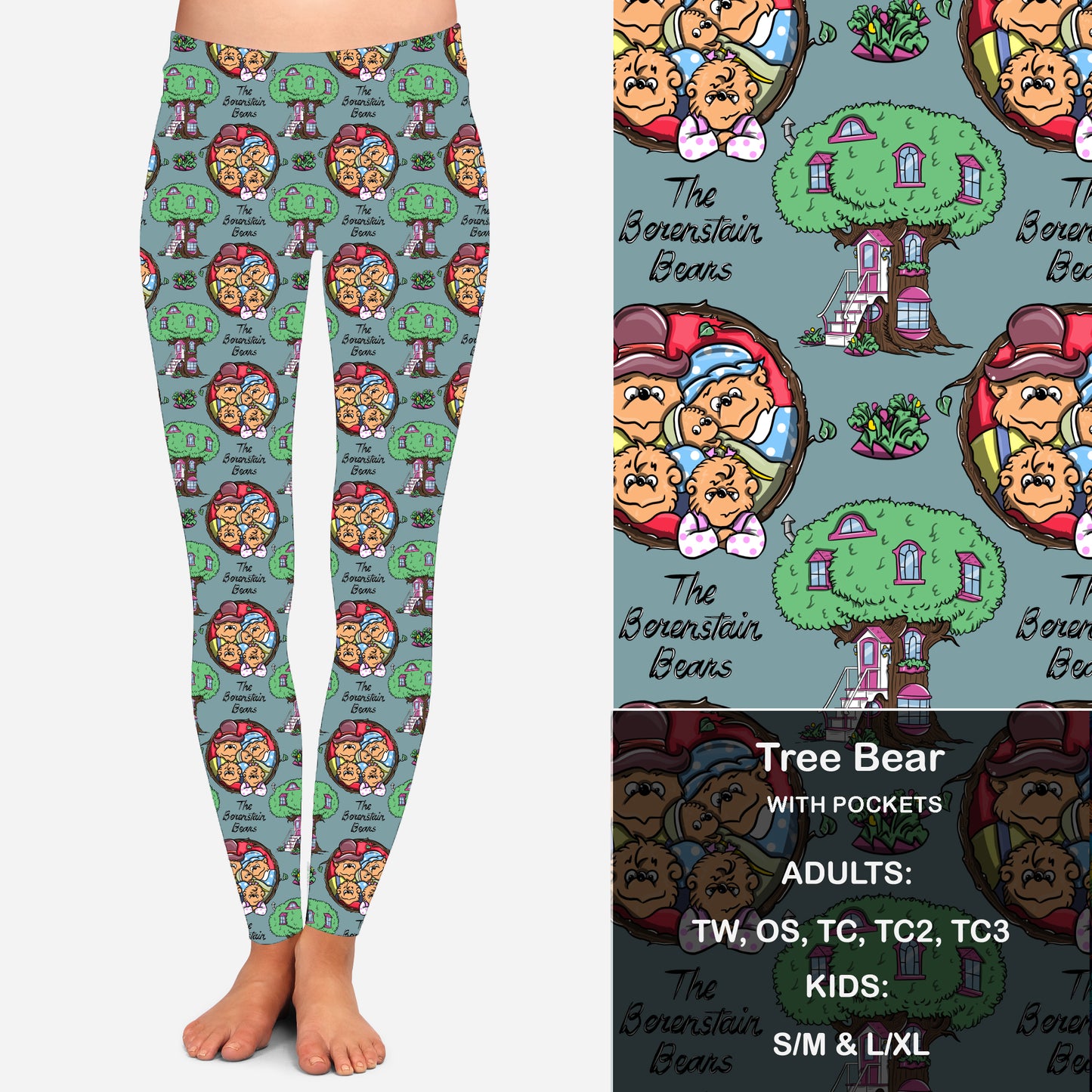 Tree Bears - Full Leggings with Pockets